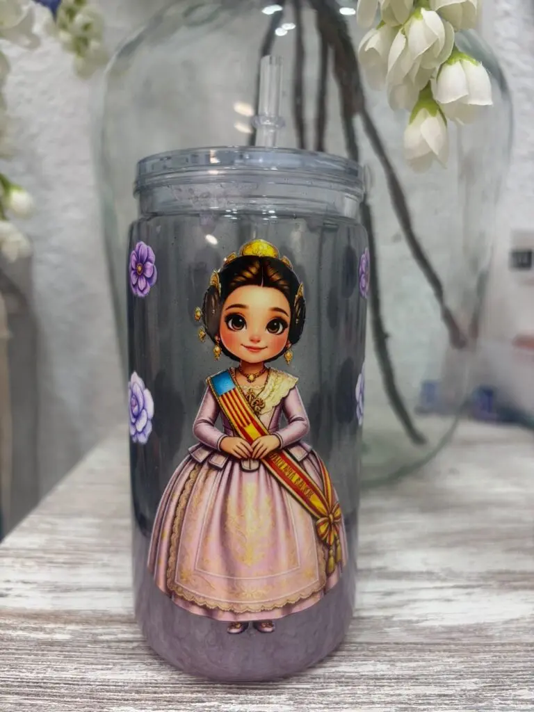 Vaso snowglobe personalizado
