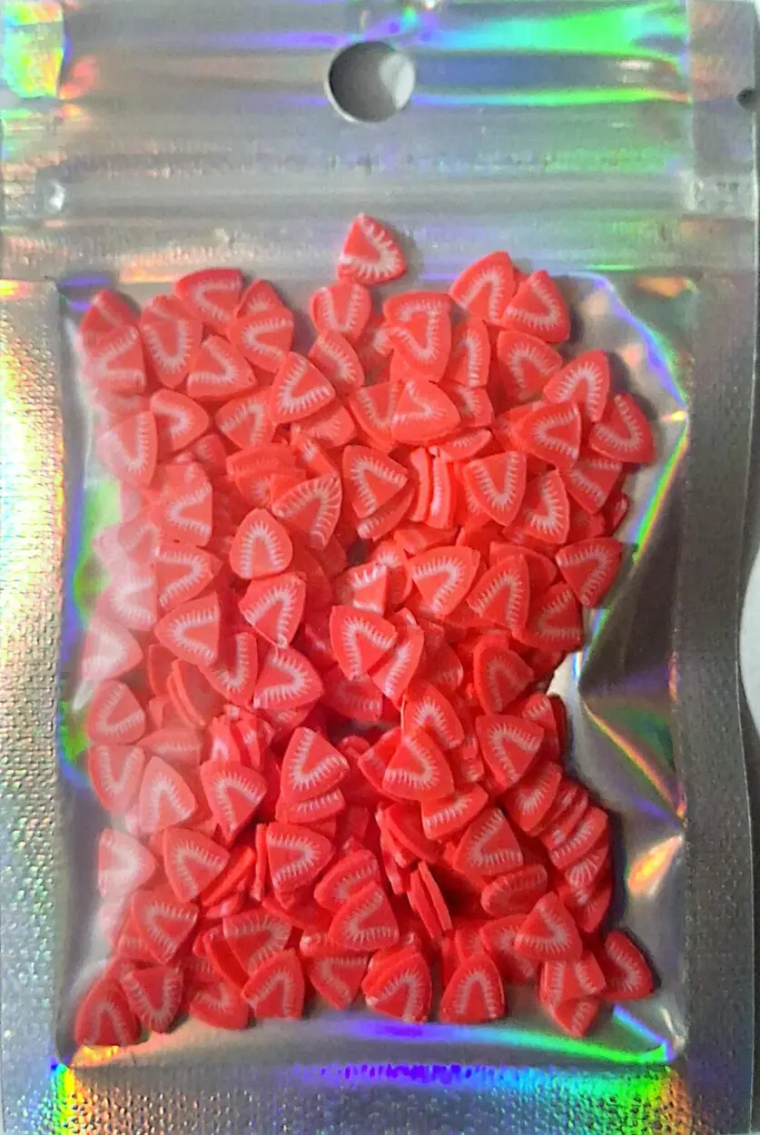 Lamina arcilla polimerica fresas